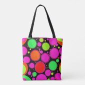 Neon Dot Party Tote Bag (Achterkant)