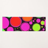 Neon Dot Party Yogamat (Voorkant (horizontaal))