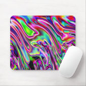 Neon Draaikolken Muismat (Met muis)