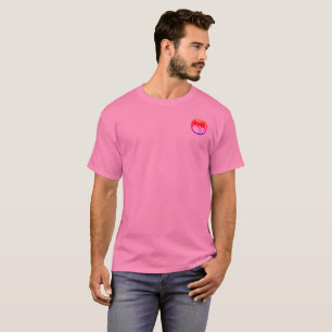 Neon Draak mannen roze T-shirt zakje