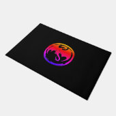 Neon Dragon Black doormat Deurmat (Schuin)