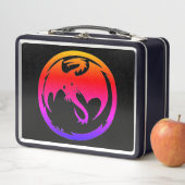 Neon Dragon Black lunchbox (In situ)