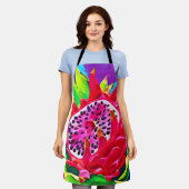 Neon Dragon Fruit Splendor Schort (Gedragen)
