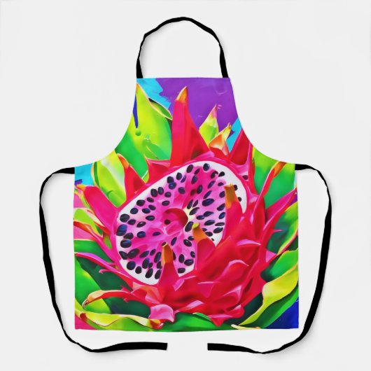 Neon Dragon Fruit Splendor Schort (Voorkant)