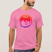Neon Dragon men pink T-shirt (Voorkant)