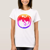 Neon Dragon vrouwen wit t-shirt (Voorkant)