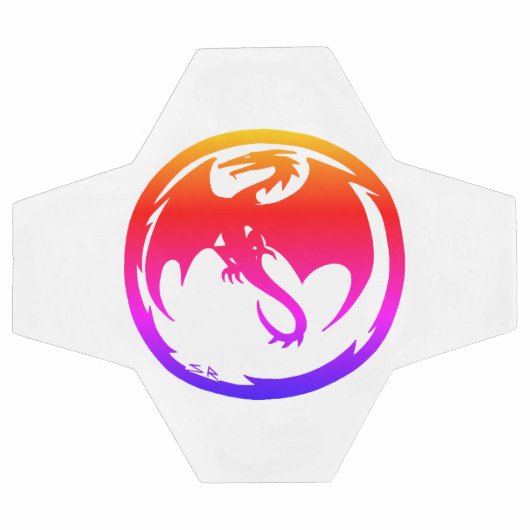 Neon Dragon wit voetbal (Enkel)