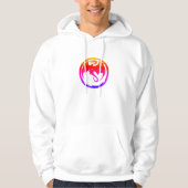 Neon Dragon witte hoed Hoodie (Voorkant)