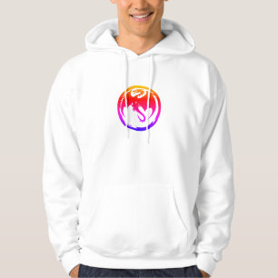 Neon Dragon witte hoodie