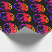 Neon Dragon zwart mat inpakpapier medium (Hoek)