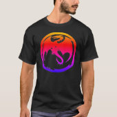 Neon Dragon zwart T-shirt (Voorkant)
