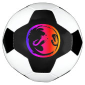 Neon Dragon zwart voetbal (Gedraaid)