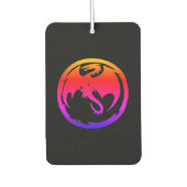 Neon Dragon zwarte auto luchtverfrisser (Voorkant)