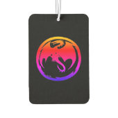 Neon Dragon zwarte auto luchtverfrisser (Achterkant)