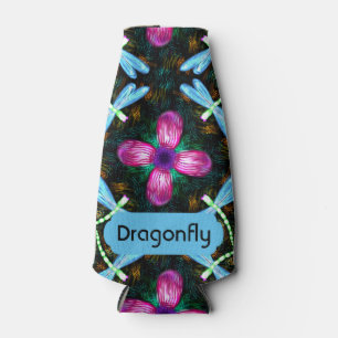 Neon Dragonflies roze ventilator zwarte schimmelpa Flesjeskoeler