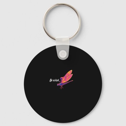 Neon Dragonfly keycha– Aesthetic Nature Transforma Sleutelhanger (Voorkant)