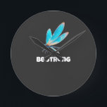 Neon Dragonfly Shirt – Aesthetic Nature Transforma Ronde Klok<br><div class="desc">This neon dragonfly t-shirt symbolizes transformation, growth, and inner strength. Designed with vibrant glowing colors and a minimalist aesthetic, this nature-inspired graphic tee is perfect for anyone who loves meaningful art, spiritual symbolism, or elegant statement designs.</div>