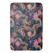 Neon Dragons en Flowers Badmat (Voorkant Verticaal)
