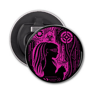 Neon Dread Protocol Button Flesopener