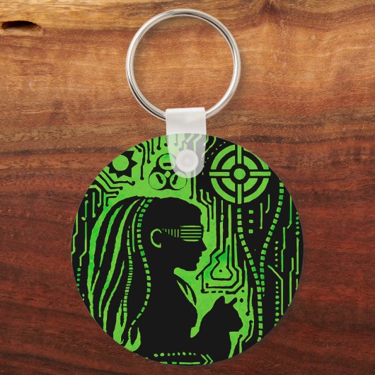 Neon Dread Protocol Sleutelhanger (Achterkant)