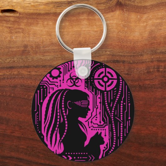Neon Dread Protocol Sleutelhanger (Voorkant)