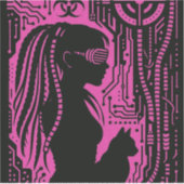 Neon Dread Protocol Sticker (Voorkant)