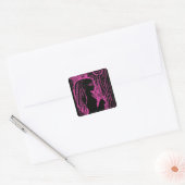 Neon Dread Protocol Vierkante Sticker (Envelop)