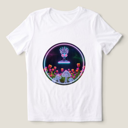 Neon Dream Bloom T-shirt ✨🌷 (Design voorkant)