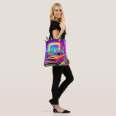 Neon Dream Car Escape Tote Bag (Op model)