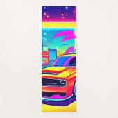 Neon Dream Car Escape Yogamat (Voorkant)