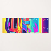 Neon Dream Car Escape Yogamat (Voorkant (horizontaal))