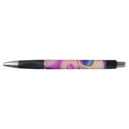 Neon Dream Girl met een bloemenzonnebril Pen (Voorkant)
