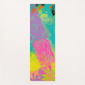 Neon Dreams Abstract Yogamat (Voorkant)