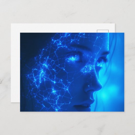 Neon Dreams Briefkaart (Voorkant / Achterkant)