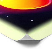 Neon Dreams: een psychedelische digitale odyssee Poster (Hoek)