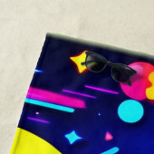 Neon Dreams: een psychedelische digitale odyssee Strandlaken (In situ)