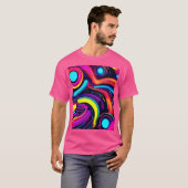 Neon Dreamscape Art T-shirt (Voorkant volledig)