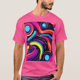 Neon Dreamscape Art T-shirt