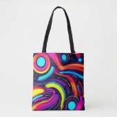 Neon Dreamscape Art Tote Bag (Voorkant)