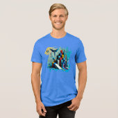 Neon Dreamscape - Digitale kunst T-shirt (Voorkant volledig)