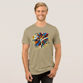 Neon Dreamscape - Digitale kunst T-shirt (Voorkant volledig)