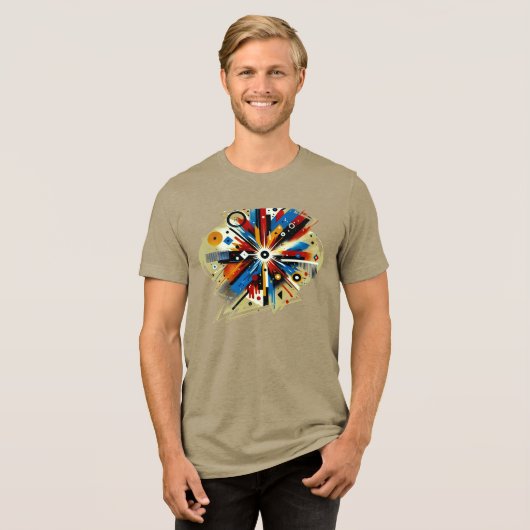 Neon Dreamscape - Digitale kunst T-shirt (Voorkant volledig)