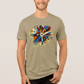 Neon Dreamscape - Digitale kunst T-shirt (Voorkant)