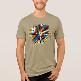 Neon Dreamscape - Digitale kunst T-shirt