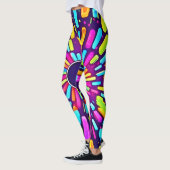 Neon Dreamscape: een psychedelische reis Leggings (Links)