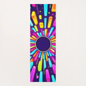 Neon Dreamscape: een psychedelische reis Yogamat (Achterkant)