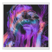 Neon Dreamscape Portrait