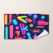 Neon Dreamscape Symphony Bad Handdoek (Handdoek)