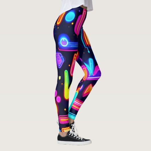 Neon Dreamscape Symphony Leggings (Rechts)