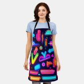 Neon Dreamscape Symphony Schort (Gedragen)